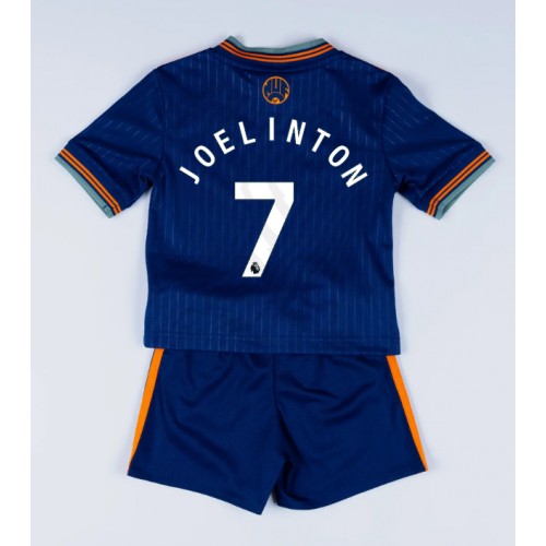 Newcastle United Joelinton #7 Tredjeställ Barn 2025-26 Kortärmad (+ Korta byxor)